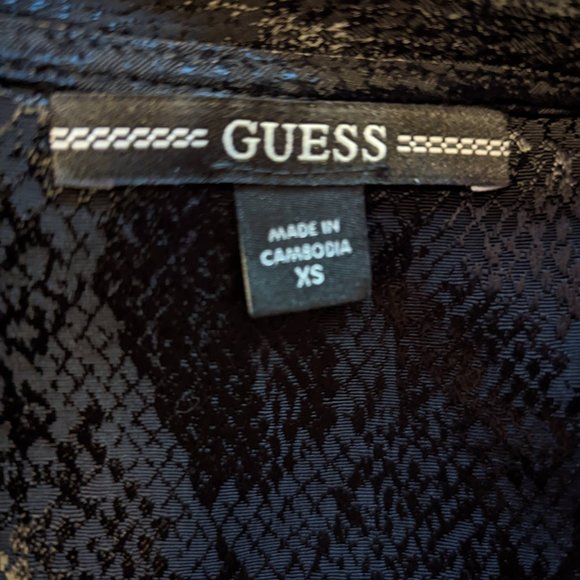 Guess Eco Doha Wrap Dress XS Jet Black - Picture 10 of 14